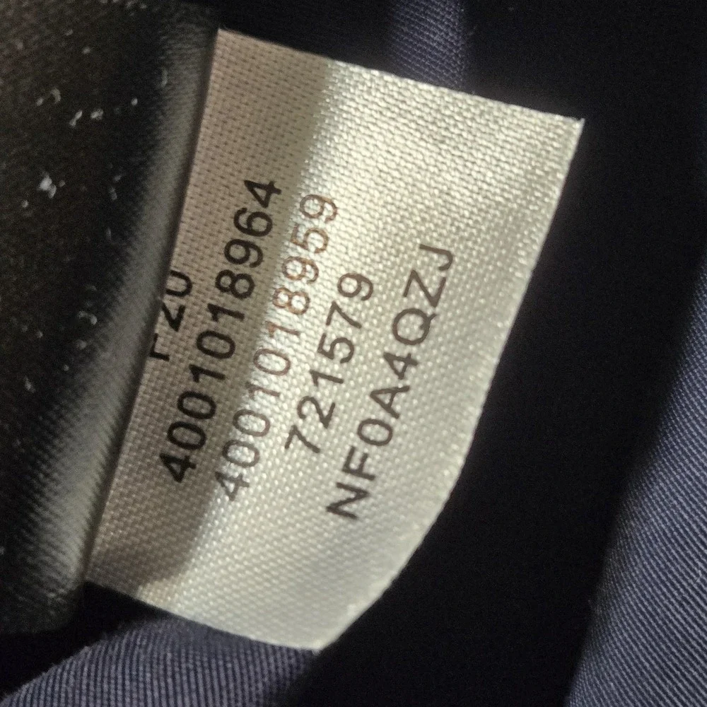 The North Face Jacket Mens 2XL Blue Hooded Flannel‎ Lined Windbreaker NF0A4QZJ